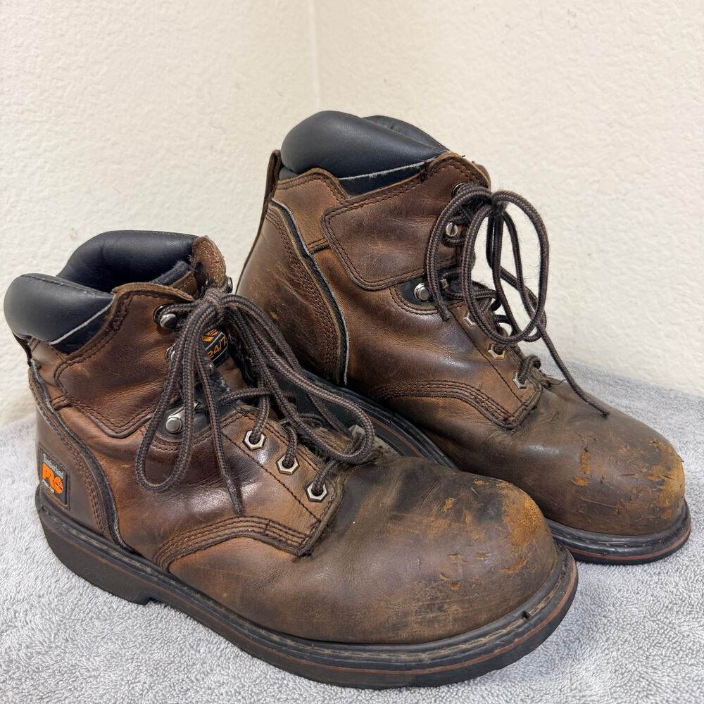 Timberland PRO Pit Boss Steel Toe Men 10.5M Broken In Rugged Work Boots